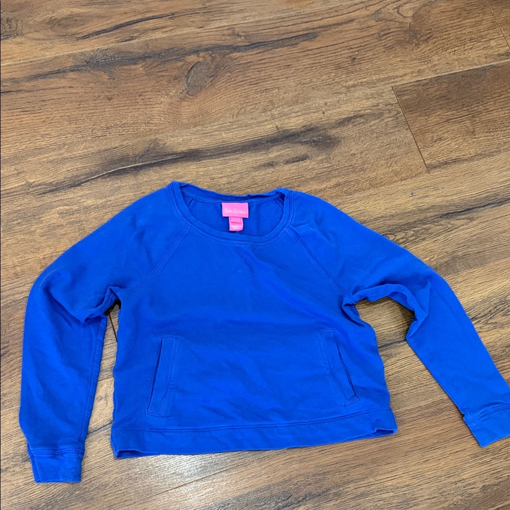 Lilly Pulitzer Bright Cobalt Blue Pullover Sweatshirt